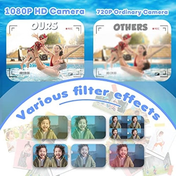 Yoophane Kids Waterproof Camera for Age 3-12