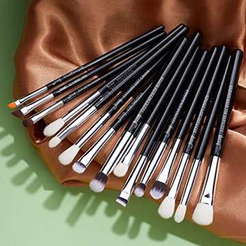 Jessup PRO Eye Makeup Brushes Set 15pcs Premium Quality