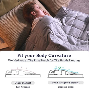 ZonLi Weighted Blanket for Better Sleep and Relaxation