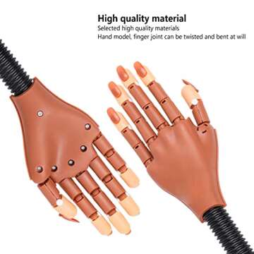 LIONVISON Practice Hand for Acrylic Nails - Flexible and Robust