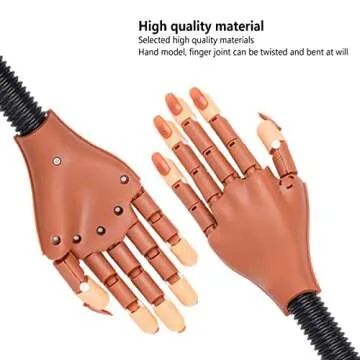LIONVISON Practice Hand for Acrylic Nails - Flexible and Robust