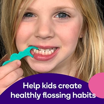 BURST Kids Flossers with Strawberry Flavor & Ergonomic Design