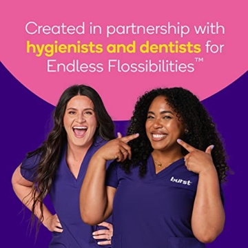 BURST Kids Flossers with Strawberry Flavor & Ergonomic Design