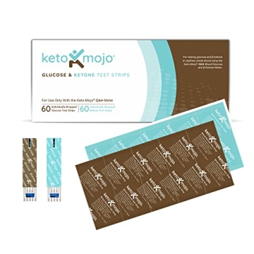 Accurate KETO-MOJO GK+ Blood Ketone & Glucose Test Strips