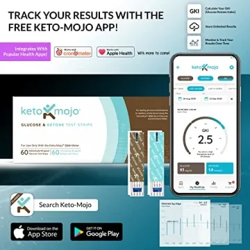 Accurate KETO-MOJO GK+ Blood Ketone & Glucose Test Strips