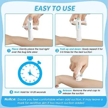 Memine EZ Bites Relief Tool - Instant Itch Relief Sucker
