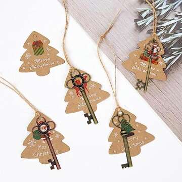 Mixed Set of 30 Large Skeleton Keys - Set of 30 Keys (Bronze Color)