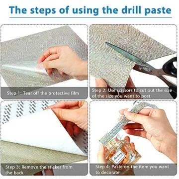 Outus 12000 Pcs Bling Bling Rhinestone Sheet Rhinestones Sticker DIY Car Decoration Sticker Self Adhesive Glitter Crystal Gem Stickers for Car Decoration, 9.4 x 7.9 Inch(AB Color)