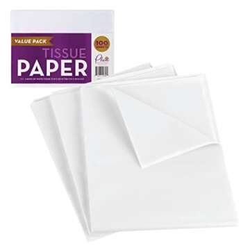 Premium White Tissue Paper for Gift Bags | 100ct Bulk Pack - Ideal for All Occasions