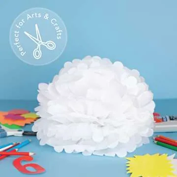 Bulk White Tissue Paper for Gift Bags - 100ct Premium Quality