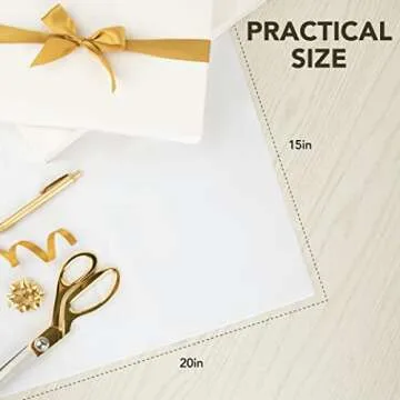 Bulk White Tissue Paper for Gift Bags - 100ct Premium Quality