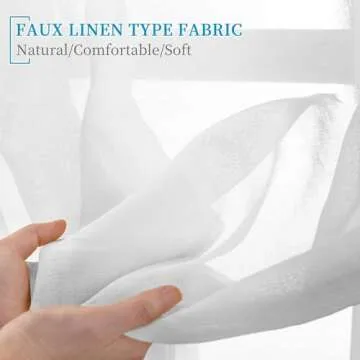 Anjee 4 Panels White Sheer Curtains for Elegant Spaces