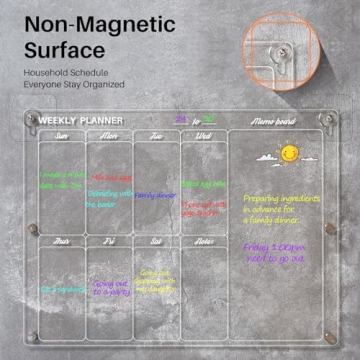 Stylish Magnetic Acrylic Calendar for Easy Planning