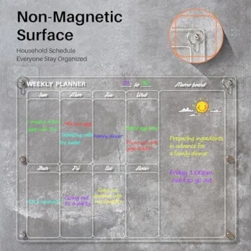 Stylish Magnetic Acrylic Calendar for Easy Planning