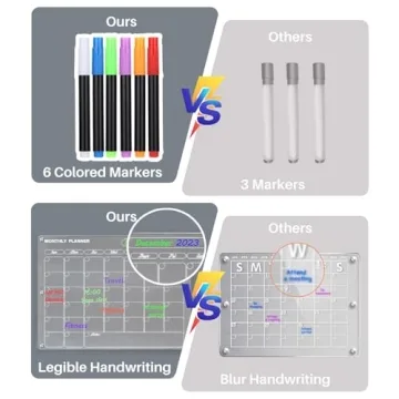 Stylish Magnetic Acrylic Calendar for Easy Planning