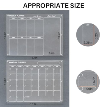 Stylish Magnetic Acrylic Calendar for Easy Planning