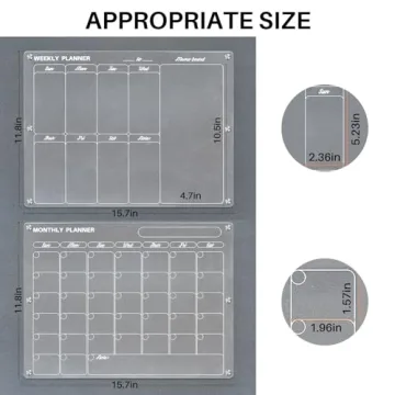 Stylish Magnetic Acrylic Calendar for Easy Planning
