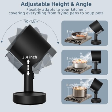 Compact GroTawel Portable Range Hood for Easy Cooking