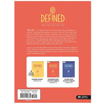 Defined: Who God Says You Are - Younger Kids Activity Book: A Study on Identity for Kids
