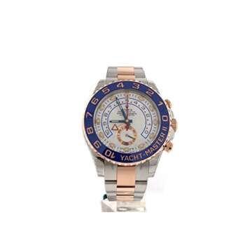 Rolex Yacht-Master Ii 44mm Rose Gold and Steel Watch 116681