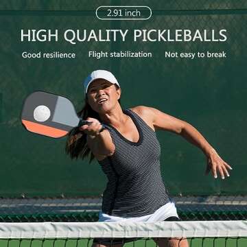 Spunspon 6 Pack Pickleball Balls - Durable & High Elasticity
