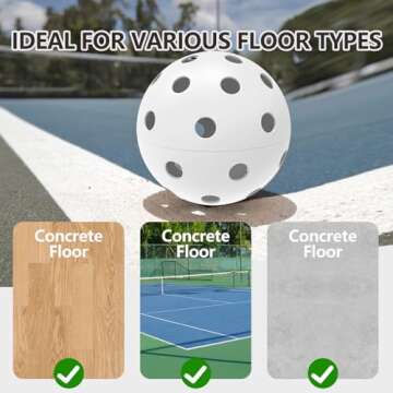 Spunspon 6 Pack Pickleball Balls - Durable & High Elasticity