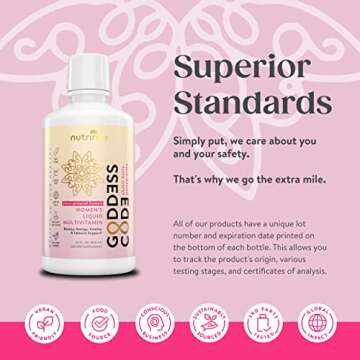 NutriRise Vegan Liquid Multivitamin - Hair, Skin & Gut Support