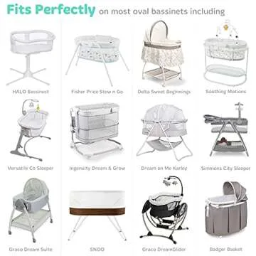 Cozysilk 100% Mulberry Silk Bassinet Sheets for Baby