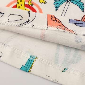 Hongshilian Girls Cartoon Print Summer Dress 2-7 Years