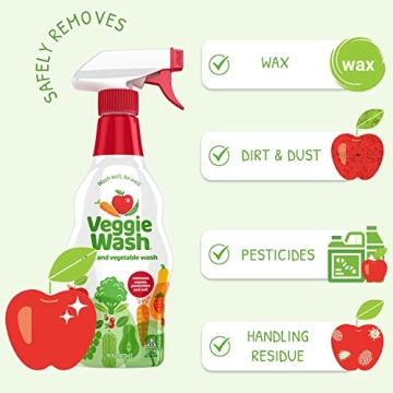 Veggie Wash Fruit Vegetable Cleaner Safe Effective Spray