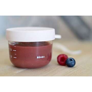 BEABA Glass Baby Food Containers - Microwave & Freezer Safe