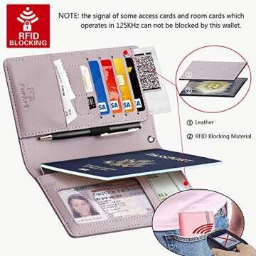 FurArt Passport Holder Cover, Passport Wallet Case for Men&Women,RFID Blocking,Compact Size