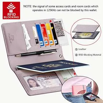 FurArt Passport Holder Cover, Passport Wallet Case for Men&Women,RFID Blocking,Compact Size