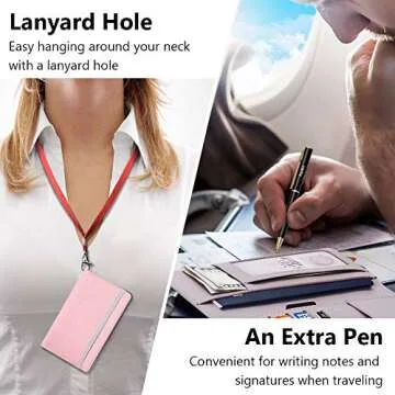 FurArt Passport Holder Cover, Passport Wallet Case for Men&Women,RFID Blocking,Compact Size