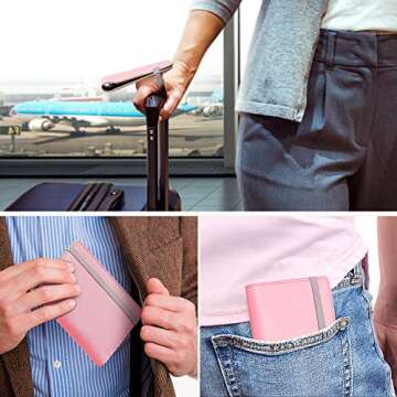 FurArt Passport Holder Cover, Passport Wallet Case for Men&Women,RFID Blocking,Compact Size