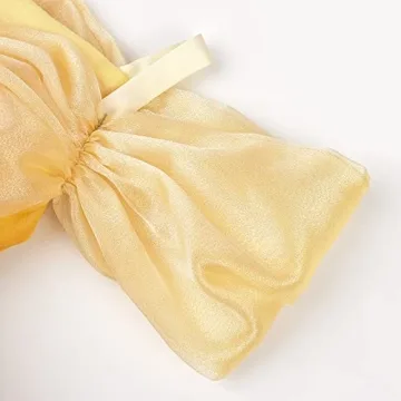 Uhdear Girls Off Shoulder Princess Dress Ball Gown Yellow