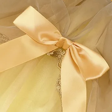 Uhdear Girls Off Shoulder Princess Dress Ball Gown Yellow