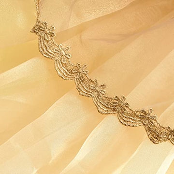 Uhdear Girls Off Shoulder Princess Dress Ball Gown Yellow