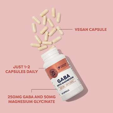 Vimergy GABA with Magnesium – Supports Nervous System Function – Promotes Relaxation – Kosher, Vegan & Gluten-Free – 60 Capsules