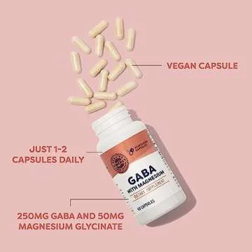 Vimergy GABA with Magnesium – Supports Nervous System Function – Promotes Relaxation – Kosher, Vegan & Gluten-Free – 60 Capsules