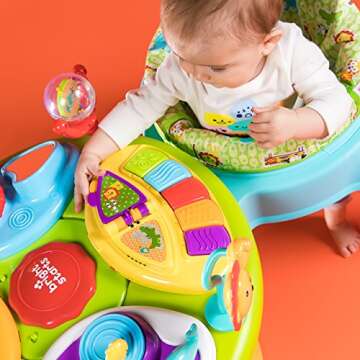 Bright Starts 3-in-1 Around We Go Activity Center & Table Ages 6 Months Plus