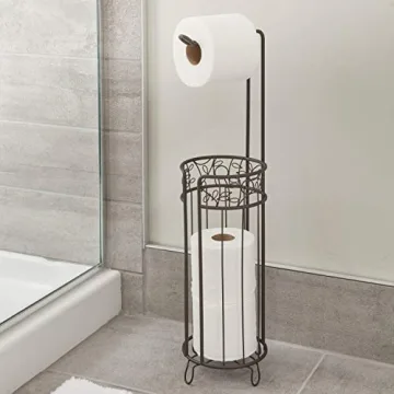 iDesign Metal Toilet Paper Holder - Stylish & Functional