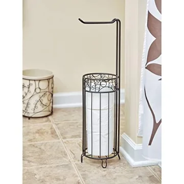 iDesign Metal Toilet Paper Holder - Stylish & Functional