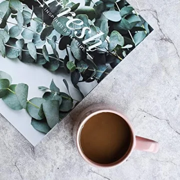 Bosmarlin 18oz Large Ceramic Coffee Mug  - Pink for Home and Office