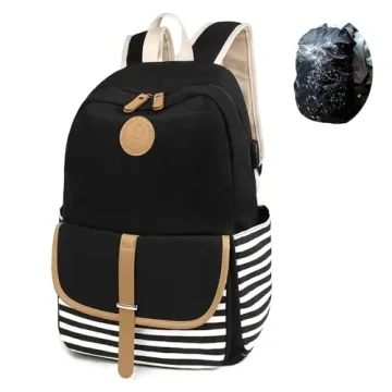 SCIONE Backpacks for Women Teen Girls - Large Capacity with USB Charger