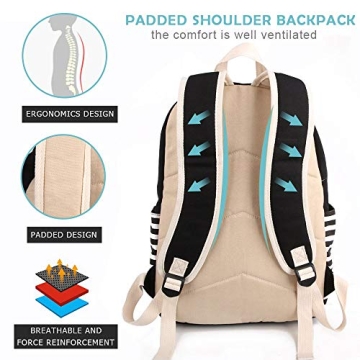 SCIONE Stylish & Durable Backpacks for Girls with USB Port