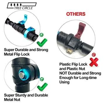 LIGHTWEIGHT TREE CIRCLE 3K Carbon Fiber Trekking Poles