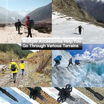 LIGHTWEIGHT TREE CIRCLE 3K Carbon Fiber Trekking Poles