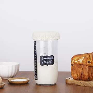 Glolaurge Sourdough Starter Kit with Accessories and Lid