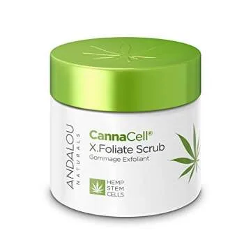 Andalou Naturals CannaCell X.Foliate Scrub: Gentle Exfoliation for Radiant Skin